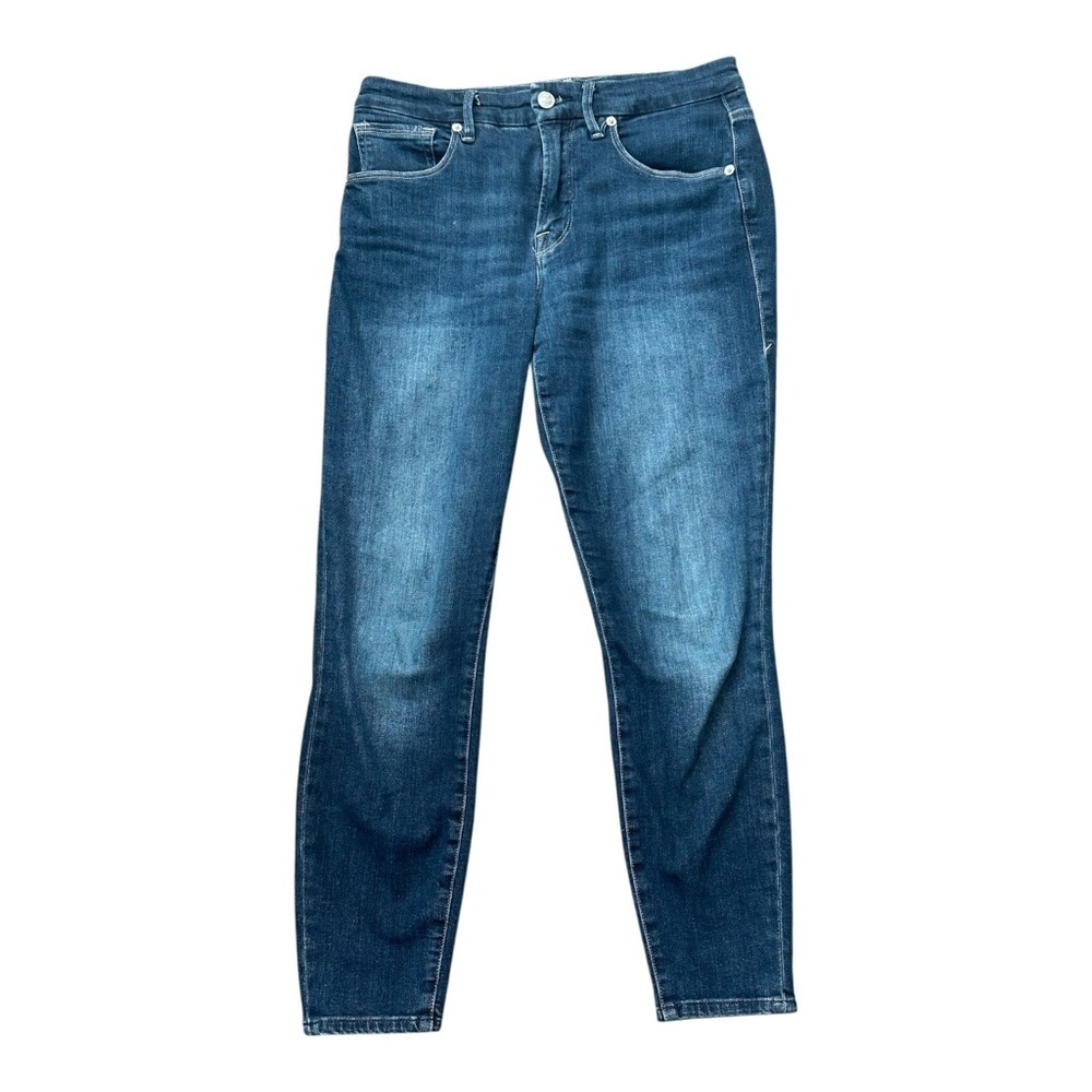 Good American Dark Blue Good Legs Crop sz 8